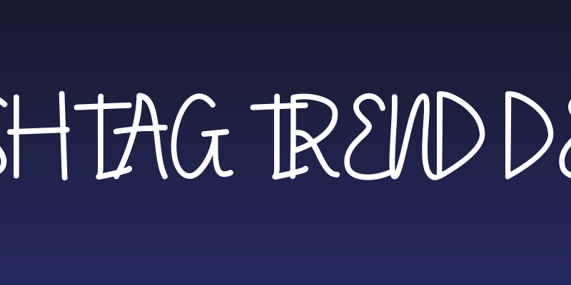 Hashtag Trend Demo Social Header