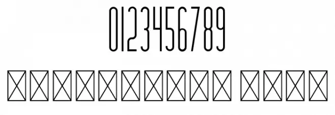 Hashtag Font OTHER CHARS