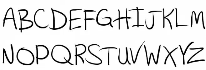Hashtag Schriftart Groß