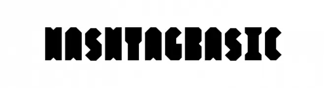 HashtagBasic  Frei Schriftart Herunterladen