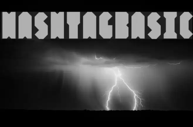 HashtagBasic Font examples