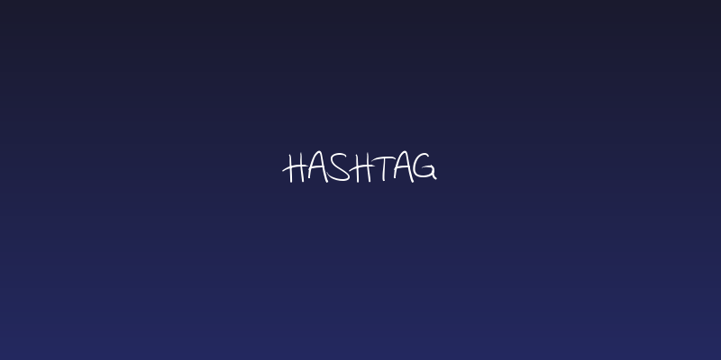 Hashtag Social Header