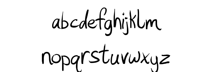 Hashtag Font LOWERCASE