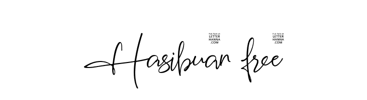 Hasibuan free  नि: शुल्क फ़ॉन्ट्स डाउनलोड