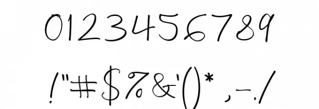 Hasibuan free Font OTHER CHARS