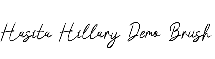 Hasita Hillary Demo Brush  لخطوط تنزيل