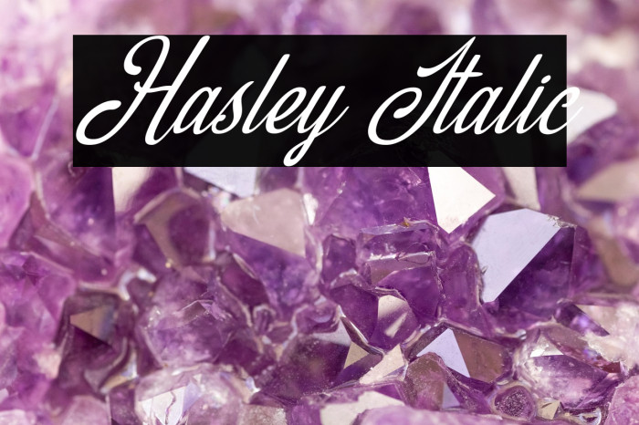 Hasley Italic Example 2