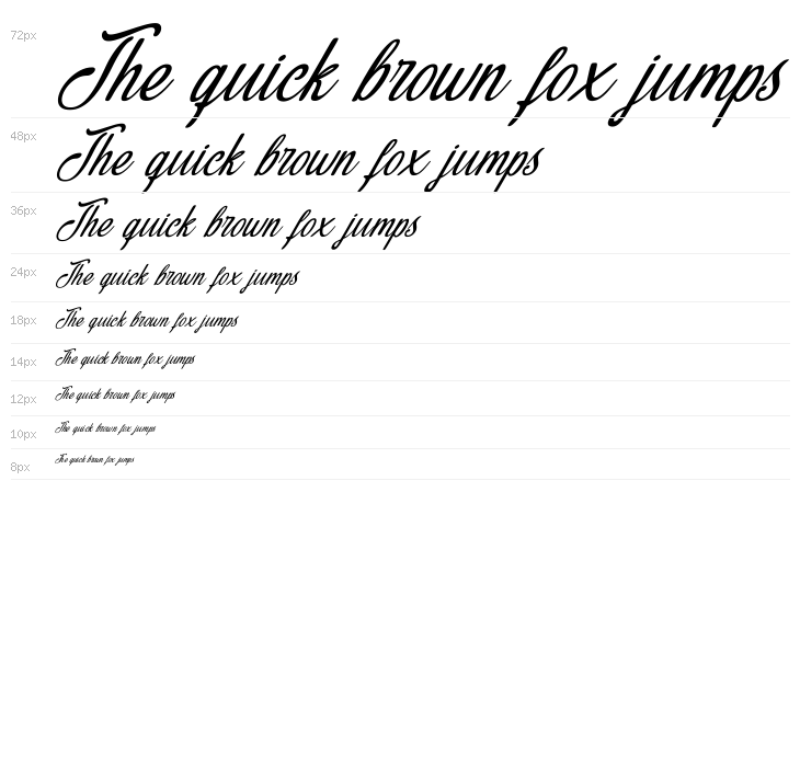 Hasley Italic Waterfall