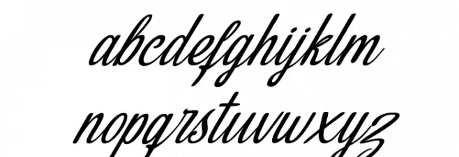 Hasley Italic फ़ॉन्ट लोअरकेस