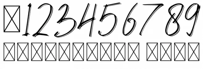 HasleyDabrownDemo Font OTHER CHARS