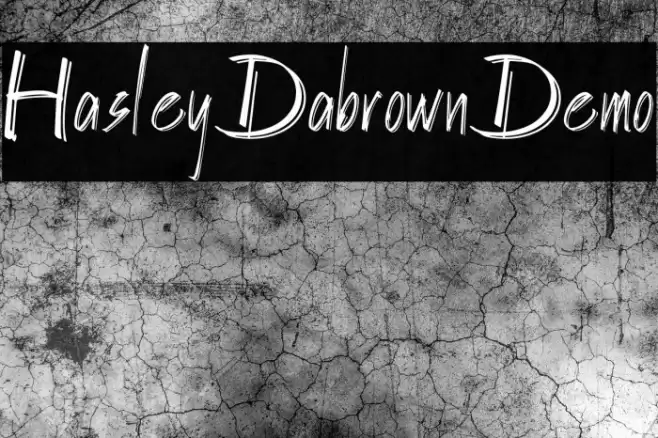 HasleyDabrownDemo Font examples