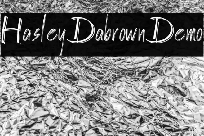 HasleyDabrownDemo Font examples