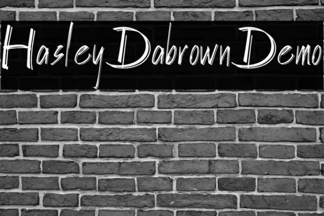 HasleyDabrownDemo Font examples