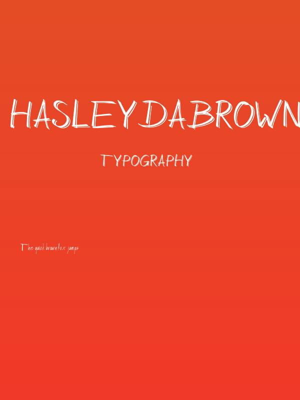 HasleyDabrownDemo Poster