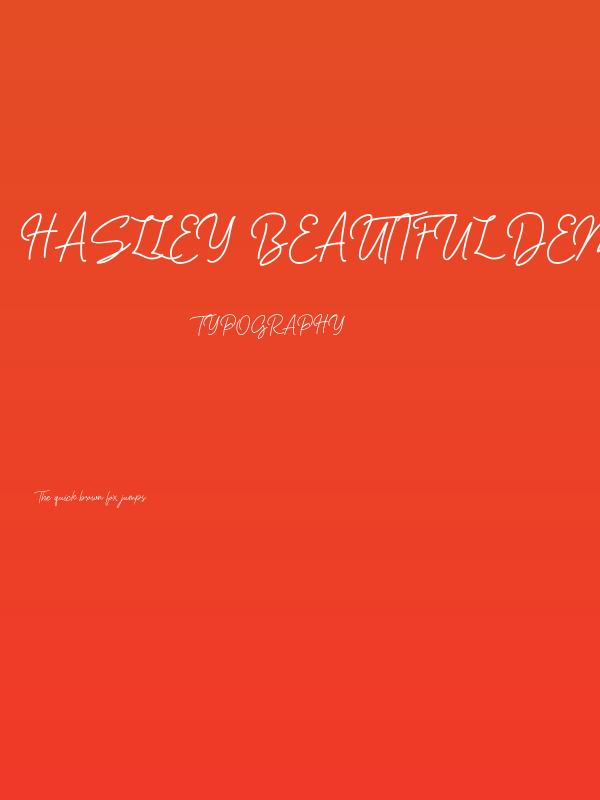 Haslley Beautiful Demo Version Poster