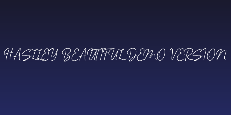 Haslley Beautiful Demo Version Social Header