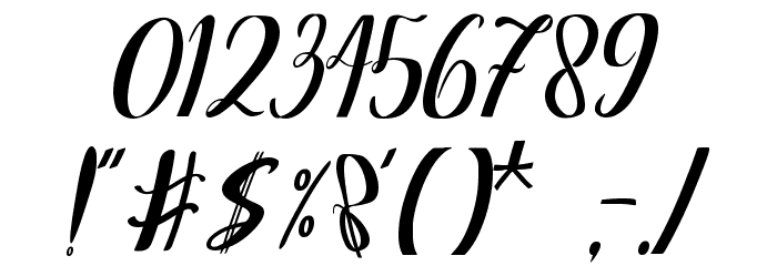 Hasnabilla Font OTHER CHARS