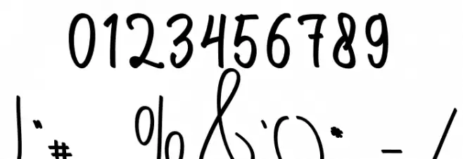 Hasnita Font OTHER CHARS