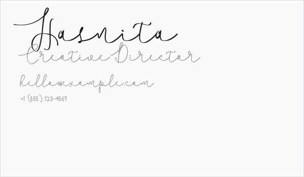 Hasnita Business Card