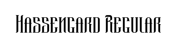 Hassengard Regular  Скачать бесплатные шрифты