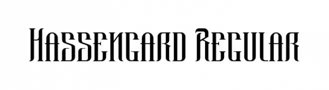 Hassengard Regular  Frei Schriftart Herunterladen