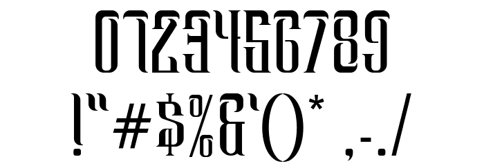 Hassengard Regular Font OTHER CHARS