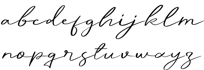 Hassey Font LOWERCASE