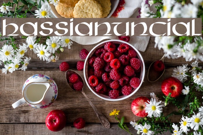 HassianUncial Font examples