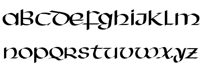 HassianUncial Font LOWERCASE
