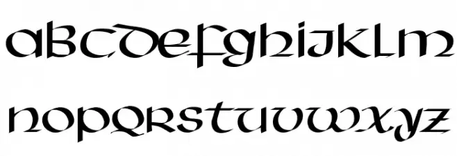 HassianUncial फ़ॉन्ट लोअरकेस