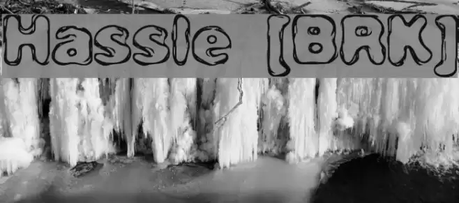 Hassle [BRK] Font examples