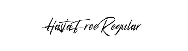 Hasta Free Regular  フリーフォントのダウンロード