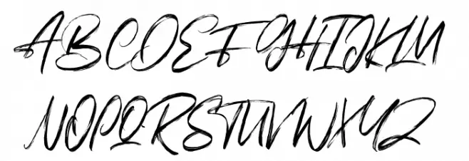 Hasta Free Regular Font Litere mari