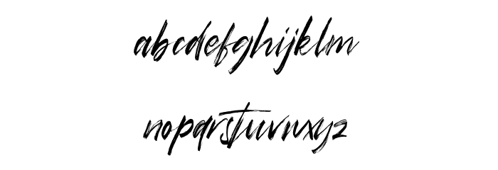 Hasta Free Regular Font LOWERCASE
