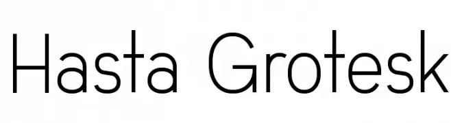 Hasta Grotesk  Frei Schriftart Herunterladen