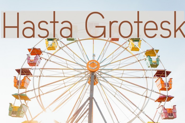 Hasta Grotesk Font examples