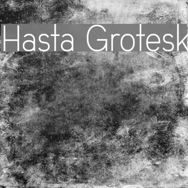 Hasta Grotesk Font examples