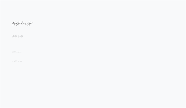 Hasta la vista Business Card