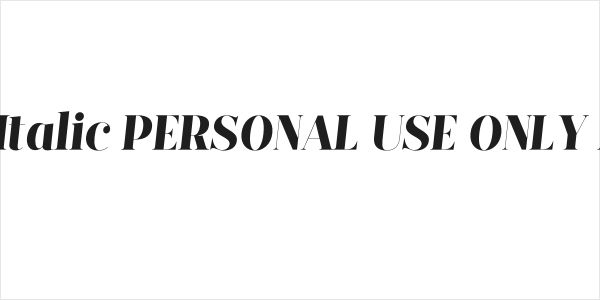 Hastafi Italic PERSONAL USE ONLY Regular Logo