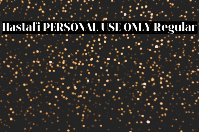 Hastafi PERSONAL USE ONLY Regular Example 1