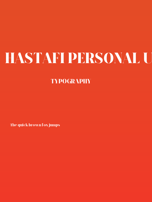 Hastafi PERSONAL USE ONLY Regular Poster