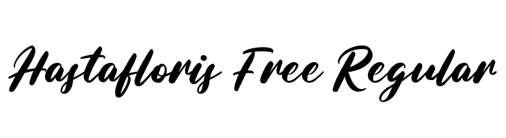 Hastafloris Free Regular  Fuentes Gratis Descargar