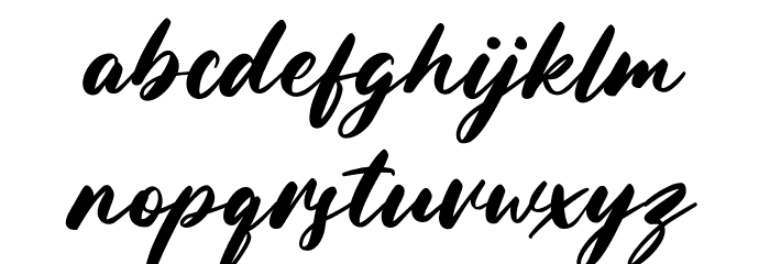 Hastafloris Free Regular Font LOWERCASE