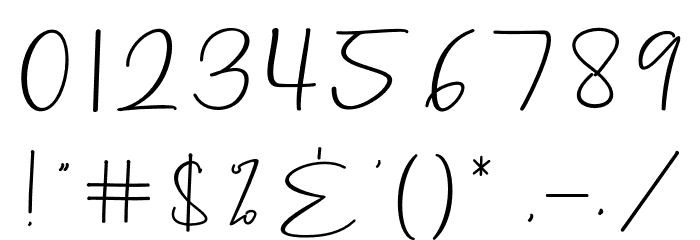 Hastage Font OTHER CHARS