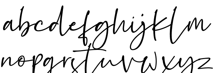 Hastage Font LOWERCASE