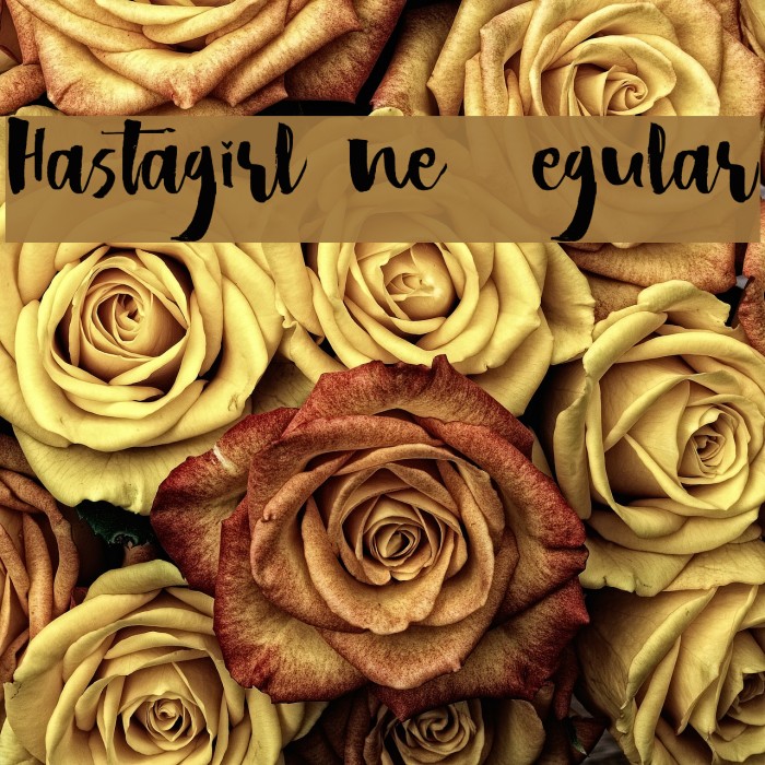 Hastagirl One DEMO Regular Font examples