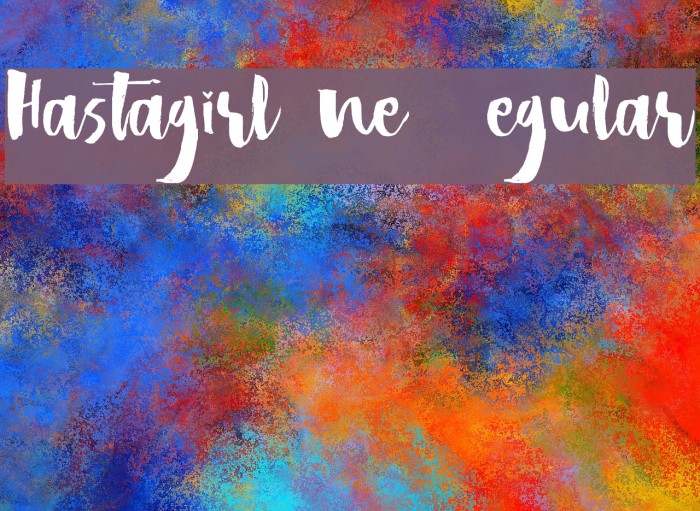 Hastagirl One DEMO Regular Font examples