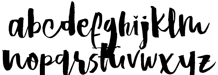 Hastagirl One DEMO Regular Font LOWERCASE