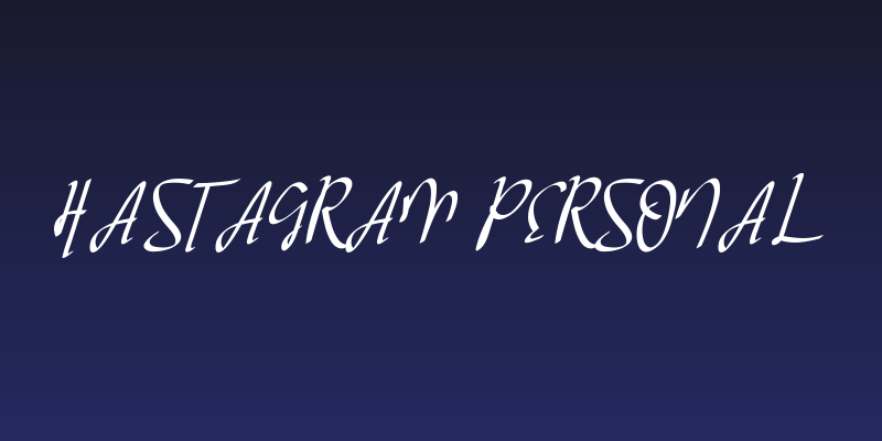 Hastagram Personal Social Header