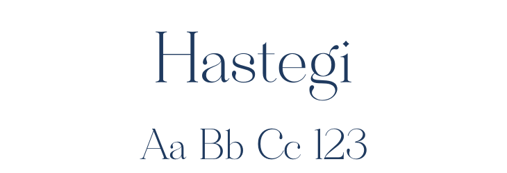 Hastegi Font Preview